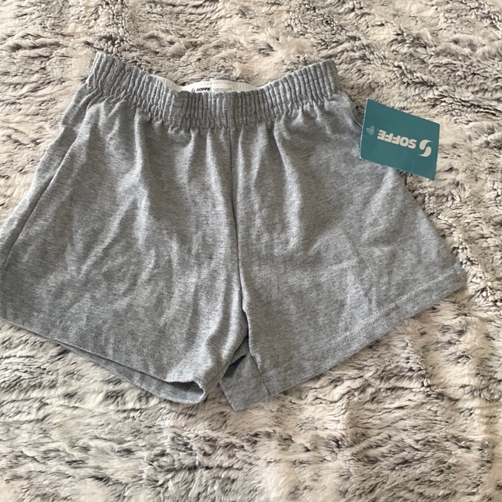 Soffe NWT Gray SZ girls medium cheer, workout, dance, 90’s